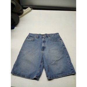 Size 33 Vtg 90's Structure Wide Leg Denim Jean Carpenter Shorts Sandblast USA